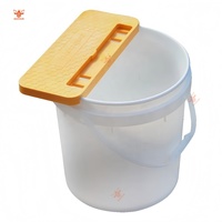 1pc Imkerei Hive Scraper Tool, ABS Imker Flat Equipment, Nest Box Tool Honig für Eimer Bienenstock Rahmen halter, Gelb