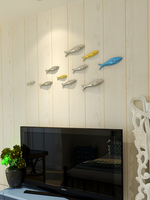 Vente en gros Art mural Salon Lumière nordique Maison de luxe Décoration murale suspendue en forme de poisson