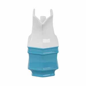 Vaso in Ceramica Design Moderno Blu e Bianco, Decorativo per Soggiorno e Camera da Letto, Stile Unico - Product Image 4