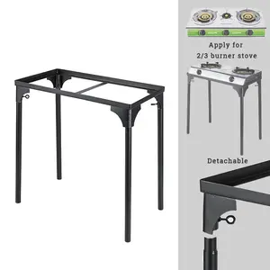 2 quemadores de acero inoxidable estufa soporte estufa de Camping soporte