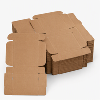 Boîte d'expédition en carton ondulé personnalisée, boîte d'emballage pliable en papier kraft pour le commerce électronique, la vente au détail et les cadeaux par abonnement