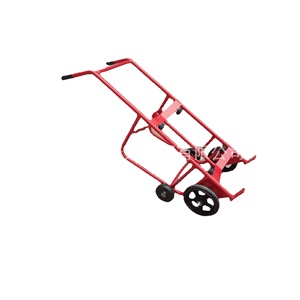 Oil Drum <b>Trolley</b> <b>Four</b> <b>Wheel</b> Steel Industrial Heavy Duty Red Powder Coated Single Layer - Product Image 5