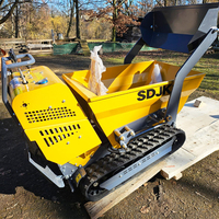 Kostenloser Versand Mini-Dumper-Truck 500kg 800kg Tragbarer Raupendumper Mini-Transporter Hydraulischer Raupenkipper für Baustellen