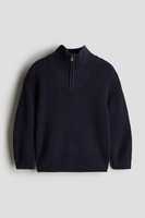 1/4 Zip kedatangan baru modis Mock leher musim semi musim gugur Pullover Sweater kustom pria Sweater Quarter Zip