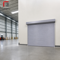 Porte à enroulement en acier isolée et rembourrée de mousse de 77 mm, robuste, avec conception coupe-vent pour garage et usine