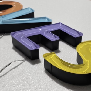 Letras LED de Acrílico Cristalino 3D Personalizadas, Letras de Acrílico Cristalino para Negocios, Señalización Impermeable, Letras Estilo Caramelo - Product Image 1