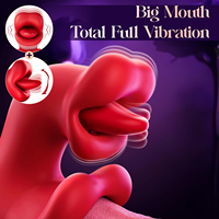 Vibrateur lingual pour femmes avec contrôle par application, USB, 9 modes de vibration, stimulation du point G et des mamelons, jouet sexuel pour femmes