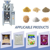 Machine d'emballage volumétrique granulaire avec couvercle, 15-35 sachets/min ±1% pour noix, bonbons, sucre, sel et petits produits granulés