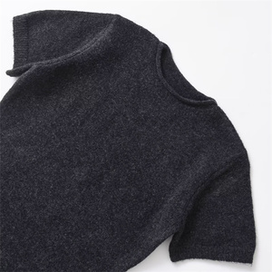 SHENZHU abbigliamento donna 2024 autunno nuovo semplice <span class=keywords><strong>grigio</strong></span> morbido girocollo a maniche corte Mini <span class=keywords><strong>abito</strong></span> 5536207 - Product Image 3