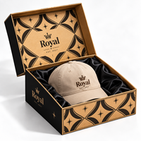 Boîte cadeau personnalisée de luxe pour chapeaux, emballage en carton ondulé écologique recyclé, impression offset du logo, pour marques de vêtements et casquettes