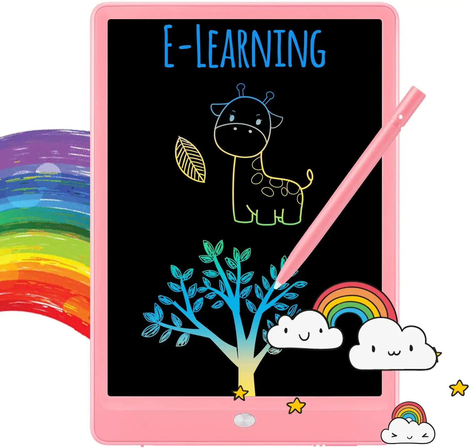 Educational Toy Portable LCD Colorful Screen Handwriting Electronic Graffiti Tablet Pad Toys Kid Drawing Writing Training Board
