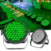 Projecteur PAR fin RGBW 120W 54 LED pleine couleur avec contrôle DMX512 7000K pour soirées disco/mariages/bars