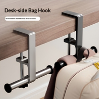 Crochets muraux doubles en aluminium robuste KEGAO pour bureau, installation sans perçage, pour suspendre manteaux et sacs dans les dortoirs étudiants et les bureaux