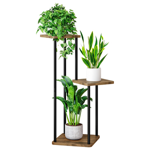 <span class=keywords><strong>Support</strong></span> à fleurs contemporain en métal à 3 niveaux <span class=keywords><strong>pour</strong></span> salon, présentoir à <span class=keywords><strong>plantes</strong></span> avec design en échelle <span class=keywords><strong>pour</strong></span> hôtel et usage extérieur - Product Image 5