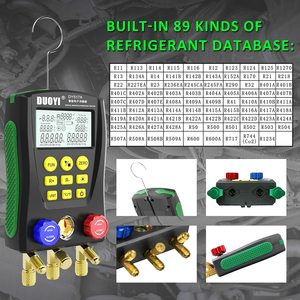 Manómetro Digital de Vacío para HVAC DY517A, Juego de Manómetros para Refrigerante, Medidor de Temperatura y Detección de Fugas para Aire Acondicionado - Product Image 5