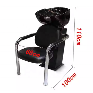 Lit de lavage portable de luxe pour salons de coiffure et instituts de beauté – Design moderne avec bassin en céramique pour services de lavage et de rinçage des cheveux - Product Image 3