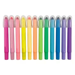 Stylos surligneurs en gel <span class=keywords><strong>pastel</strong></span>, 12 couleurs, bâtonnets surligneurs rotatifs, surligneurs de grande capacité pour l'éducation des enfants - Product Image 2