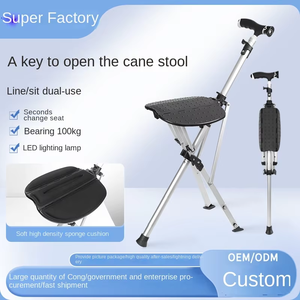 Loại đi bộ mía dính với ánh sáng Nạng ghế mía với chỗ ngồi cho cắm trại ngoài trời ổn định và bền - Product Image 3