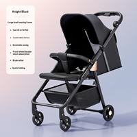 Poussette bébé ultra-légère à vue panoramique, pliable d'une seule main, poussette de voyage portable, cadre en alliage d'aluminium pour les tout-petits de 0 à 3 ans