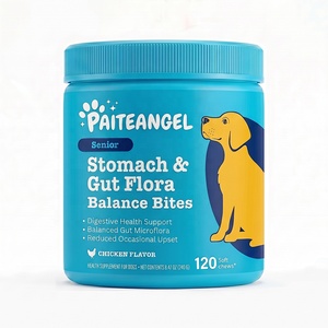 Suplemento Probiótico para la Flora Intestinal de Perros Mayores, Masticables Blandos para el Apoyo Gástrico, Salud Digestiva y Equilibrio Intestinal, 120 Unidades, Marca Privada - Product Image 6
