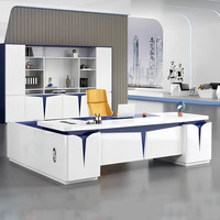 Escritorio Mobilier de bureau pour chef de bureau Table de bureau de direction pour chef d'entreprise Table de bureau de luxe pour chef de bureau