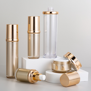 Set Botol Kosmetik Pompa Tanpa Udara Akrilik Mewah Berkualitas Tinggi 15ml hingga 100ml dan Jar Kosmetik 30g hingga 50g untuk Lotion Wajah, Krim, dan Pembersih Wajah - Product Image 3