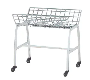 Small Single-layer U Shape Sewing Room Cut Piece Trolley for Garment Factory