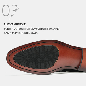 Oxfords de Hombre Estilo Británico con Hebilla Calada Personalizada OEM, de Piel de Vacuno, Tejidos Romanos de Verano, con Punta Puntiaguda, Casuales, Modernos, Cómodos y Transpirables - Product Image 4