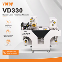 Machine de finition d'étiquettes numériques rouleau à rouleau Vorey VD330, machine de laminage et de découpe