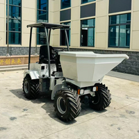 Nouveau camion à benne basculante électrique à quatre roues avec une capacité de charge de 1000 kg pour les chantiers de construction et les fermes