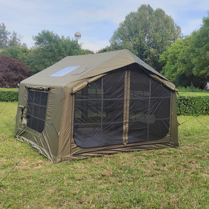 8㎡インフレータブルテント、防水オックスフォード生地、ABタイプデザイン、煙突 & ACベント、3x2.65x2.1m - Product Image 1