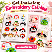 Lot de patchs animaux mignons en gros, appliques brodées Kawaii à coudre ou thermocollantes pour vestes, sacs, décoration DIY, patchs de créateur