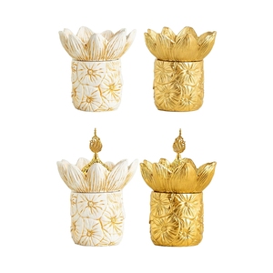 ชุดเตาเผาเครื่องหอมเรซิ่นบลูม พร้อมขวดโหลลายดอกบัวแบบอาหรับ เตาเผาบุหูร์บลูมสำหรับการปฏิบัติทางจิตวิญญาณที่บ้าน - Product Image 5