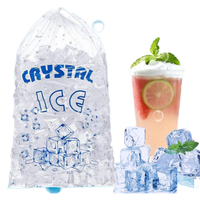 Sacs en plastique pour glace Tusen en gros, personnalisables, 1/2/3/5 kg, 3/5/8/10/20 lb, avec cordon de serrage