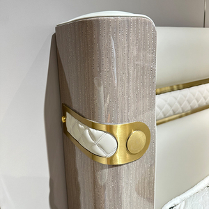 KMJ Set Camera da <span class=keywords><strong>Letto</strong></span> di Lusso Moderno in Stile Villa Italiana, <span class=keywords><strong>Letto</strong></span> <span class=keywords><strong>Matrimoniale</strong></span> in Pelle, <span class=keywords><strong>Letto</strong></span> King Size - Product Image 4