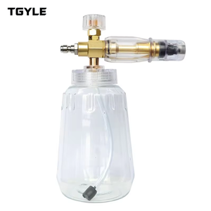 Lance à mousse en plastique entièrement transparente 1L, haute pression 8MPa, pour pompes à eau, <span class=keywords><strong>lave</strong></span>-auto, pistolet à mousse, canon à mousse - Product Image 1