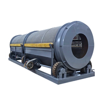 Trieuse industrielle de sol et de sable Petite crépine Compost Drum Roller Tromel Screen
