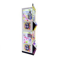 Mini-grue à griffes à monnayeur pour deux joueurs, en métal, avec logo personnalisé, thème Chien Coquin, pour peluches, vente directe usine, version anglaise