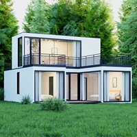 Prêt à l'emploi 3 chambres 3 salles de bain Maison préfabriquée Maisons modulaires préfabriquées Maison en conteneur Village de vacances