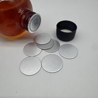 Bouchon de bouteille chimique jetable en aluminium à double couche, scellé par induction, anti-fuite, à l'épreuve des enfants, personnalisable, 36/47 mm