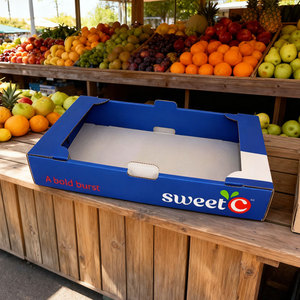 Phân hủy sinh học thân thiện với môi trường có thể tái chế di động mở hộp sóng bốn màu cho cam ngọt (đơn đặt hàng tùy chỉnh - Product Image 1