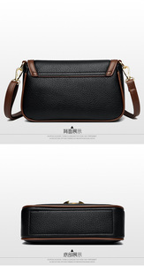 Nouveau sac à bandoulière en cuir PU à motif, avec sangle réglable, rabat simple, forme semi-circulaire, sacoche pour femme - Product Image 5