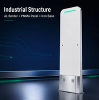 Porte de contrôle d'accès RFID UHF 902-928 MHz 865-868 MHz avec lecteur intégré, antenne PMMA AL intégrée, capteur infrarouge et lumière LED