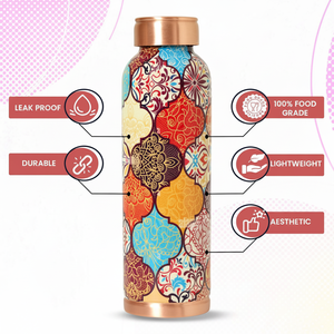 กล่องบรรจุภัณฑ์ขวดน้ำทองแดงสำหรับออกแบบพิมพ์ลายขวดน้ำทำจากทองแดงของขวัญแฮนด์เมดส่วนบุคคลโดยงานฝีมือ - Product Image 1