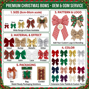 <span class=keywords><strong>Fiocco</strong></span> Natalizio Classico per Decorazioni Festive, Beige, Rosso e Verde, Grande <span class=keywords><strong>Fiocco</strong></span> Natalizio per <span class=keywords><strong>Porta</strong></span> o Ornamento per Albero di Natale, <span class=keywords><strong>Fiocco</strong></span> Natalizio Personalizzato - Product Image 5
