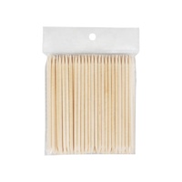 Bâtonnets en bois pour ongles en vrac, repousse-cuticules double face, outil de manucure et pédicure pour nail art, accessoires de tatouage