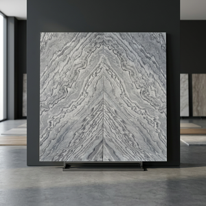 Revêtement mural intérieur de villa en pierre de calcite polie, mince et imperméable, style minimaliste de luxe - Product Image 1