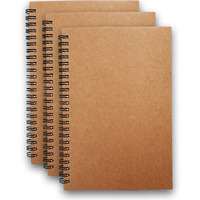 Carnet personnalisable avec impression A5 couverture souple Agenda carnet kraft à reliure spirale