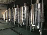 Réservoir de vin d'acier inoxydable avec la cuve de fermentation de vin de la veste 500L/1000L/2000L de refroidissement