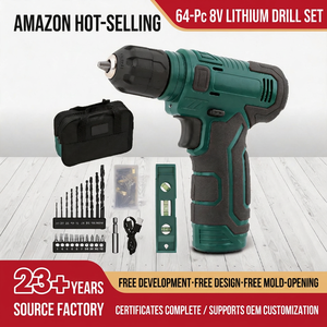 Cordless Drill 8V Lithium Battery Keyless Chuck Variable Speed Reversible Diy <b>Power</b> <b>Tool</b> - Product Image 5